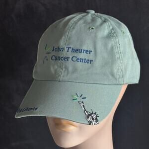 John Theurer Cancer Center Strapback Hat baseball cap khaki green